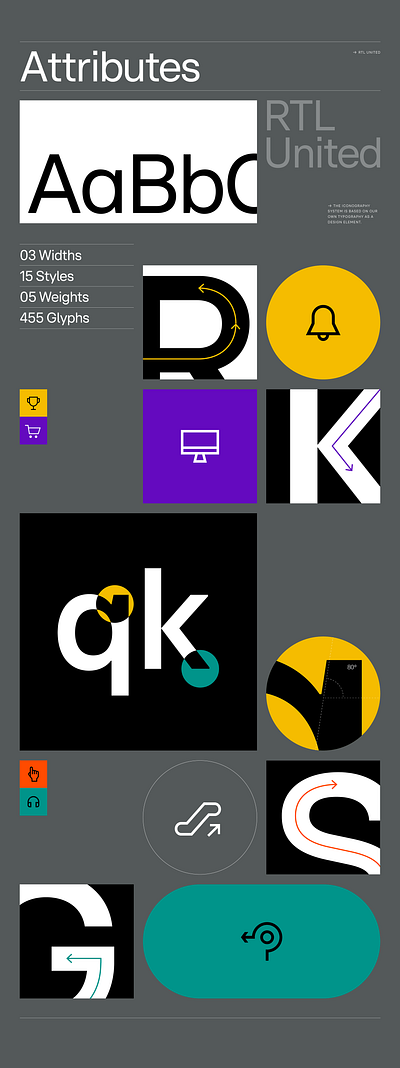 RTL - Icon Attributes attributes collection green icon identity skill symbol type visual yellow
