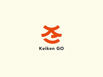 Keiken GO anime branding design flat graphic design icon logo minimal typography vector