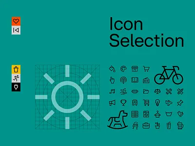 RTL - Icon Selection black design green icon icon selection iconography selection symbol