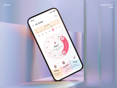 Myflo Period Tracker App app app design app ui female health health health app health tracker healthcare healthcare app menstruation cycle mobile mobile app design mobile app ui period period tracker period tracker app design periods ui ui design women health