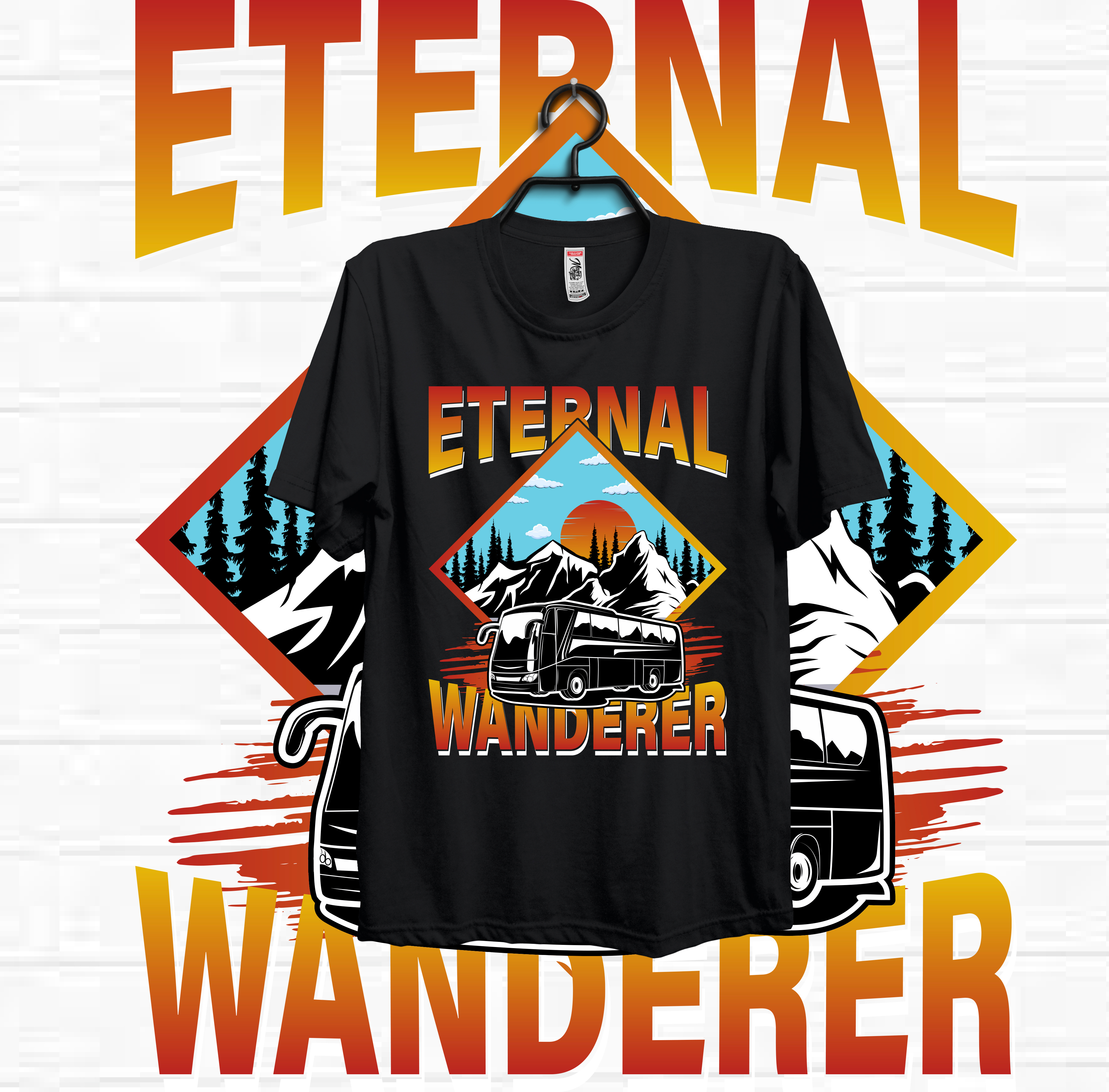 Traveling T-shirt Design Template appreal artist beach t ee branding design graphic design illustration journey logo new tee summer summer t shirt design t shirt design tees tour tour lover traveining trend ui vintage