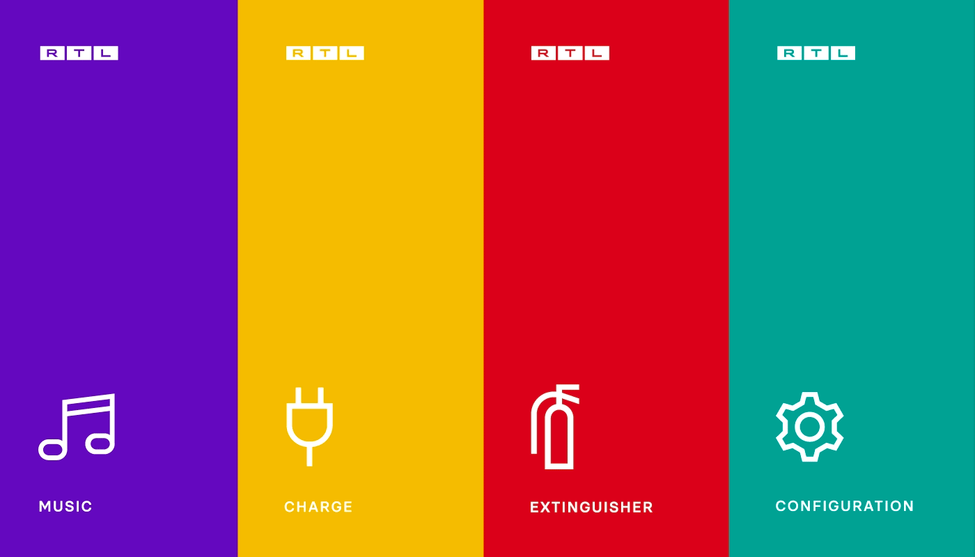 RTL - Icon animation animation collection green icon smooth symbol yellow