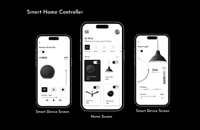 Smart Home Device Controller App app branding design illustration logo typography ui ux vector