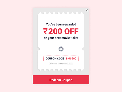 Pop Up / Overlay app app design appdesign bookmyshow branding dailyui design figma graphic design illustration logo minimal overlay pop up pop up ad ui ui design ui designer ux design ux ui design