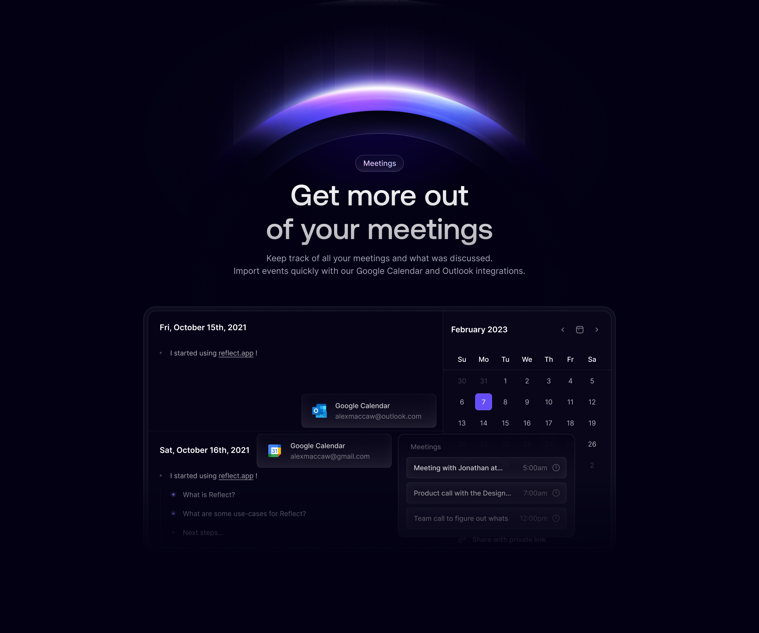 Reflection Widget Reflection for Reflect.app 😵💫 by Oğuz Yağız Kara on Dribbble