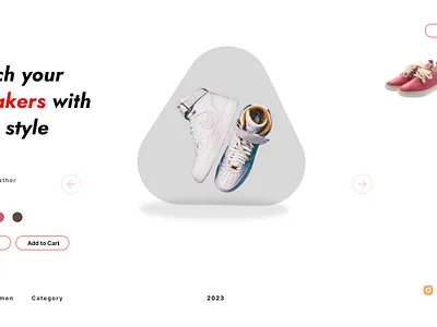 Sneaker Landing Page 3d animation anker sneaker landing page app aviation boeing branding building dashboard design illustration landing logo ui