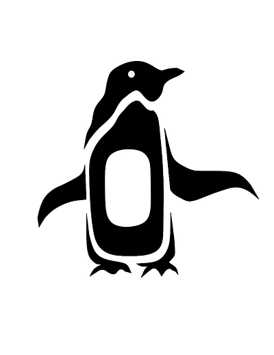 Penguin app branding design graphic design icon logo vector