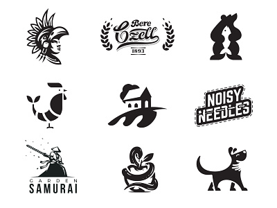 Logo collection - part1 apple logo bearlogo beer logo dog logo house logo logo collection samurai logo snake logo