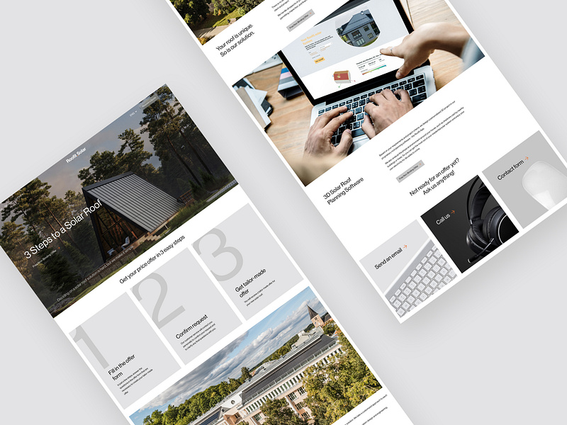 Roofit.Solar - Guide design energy green green energy minimal savetheplanet solarpanels sun sustainability ui ux uxui web web design