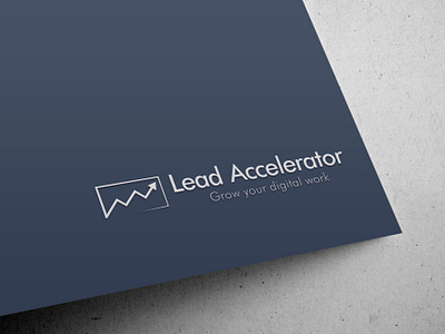 Lead accelerator logo abobe illustrator b2b b2blead generator b2bmarketing brand idendtity design graphic design illustrator logo logo desin marketing minimalist