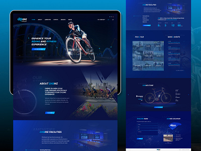 DX Bike | Website | UI/UX branding design graphic design illustration logo logo design ui vector web design web development