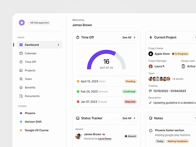 HR Management • AlignUI Design System alignui dashboard design design system empty state hr hr management human resources product design purple typography ui ux