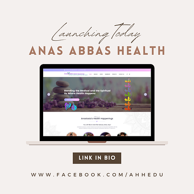 Anas Abbas Health branding design graphic design landing pae typography ui ux