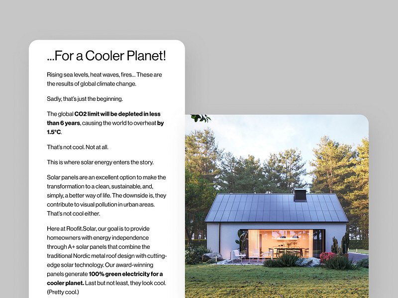Roofit.Solar design energy green green energy minimal savetheplanet solarpanels sun sustainability ui ux uxui web web design