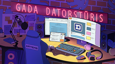 Illustration for social media for a promotional video graphic design illustration vector