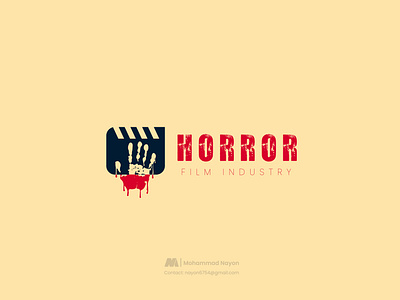 Horror Film Industry (Scary Hand + Film Icon) logo design 2023 logo trend 99 design logo blood brand identity design branding cinema combination mark logo creative logo film industry graphic design horror industry horror movie iconic logo logo design minimal horror icon minimal logo movie scary timeless logo design vector