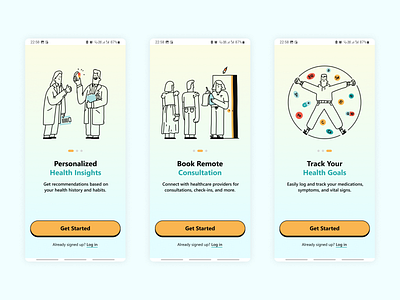 Onboarding Screens app app design app onboarding appdesign branding daily ui dailyui design graphic design illustration logo minimal onboarding screen ui ui design ui designer ui illustration ui ux user interface ux ui