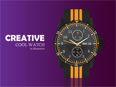 illustratior watch design 3d animation banner branding design graphic design illustration illustratorwatch logo motion graphics photoshop poster ui vector