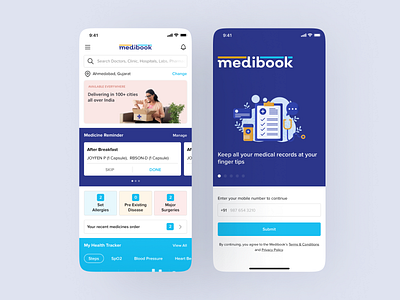 MediBook App UI Design app design clean ui clean ui design design illustration medibook app medical app mobile app design user experience user interface