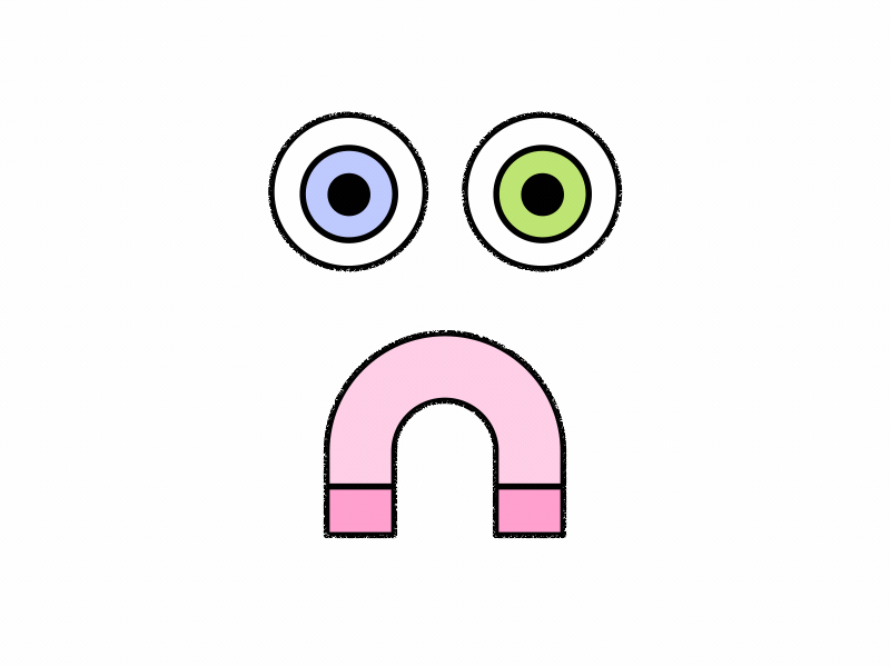 Smiley attention attract attraction cartoon eyeball eyes frown loop magnet smile smiley traffic