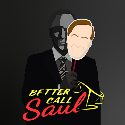 Better call Saul 2d art design illustration vector