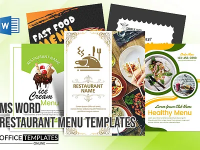 Free Printable Menu Templates for MS Word menuinspiration