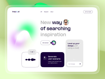 AI Chatbot - Landing Page ai branding chatbot design search ui ux webdesign website