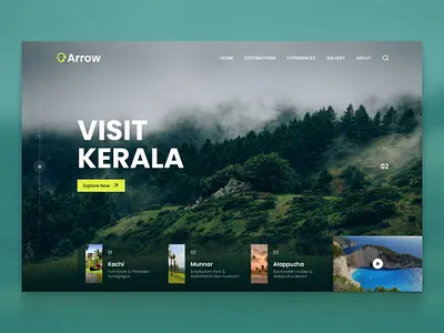 Travel Agency Website UI Design design graphic design landing page travel agency website travel landing page ui ui design ux website website ui design