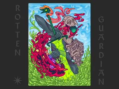 Rotten Guardian art artwork digital art illustration poster