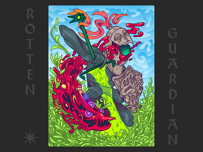 Rotten Guardian art artwork digital art illustration poster