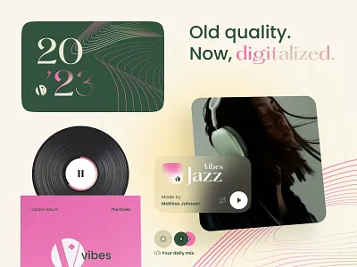 Music Player - Branding brand identity branding graphic design logo music player streaming service ui