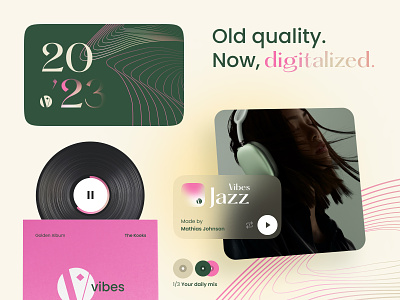 Music Player - Branding brand identity branding graphic design logo music player streaming service ui