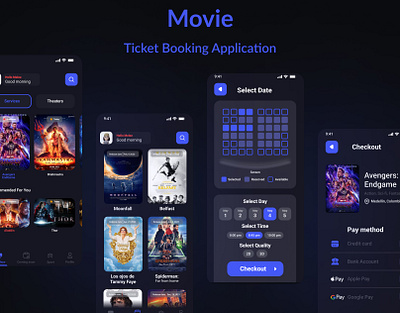 Movie App UI app app design application design mobile app ui ui design ui ux ux ux ui