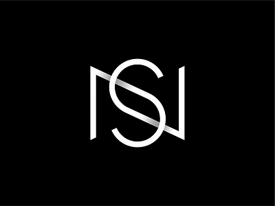 NS Monogram branding concept design double meaning geometric geometry graphic design letter line logo minimalist monogram n s shape typography