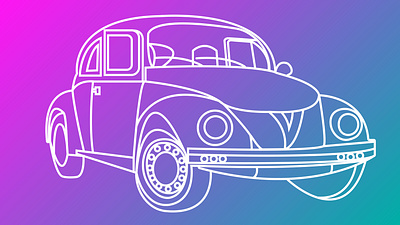 Vintage Car car design graphic design illus illustration typography vector art vintage