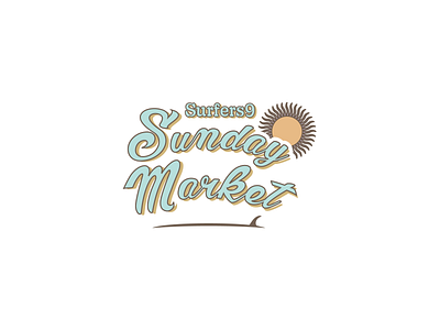 Sunday Market Logo branding graphic design illustration logo market typography