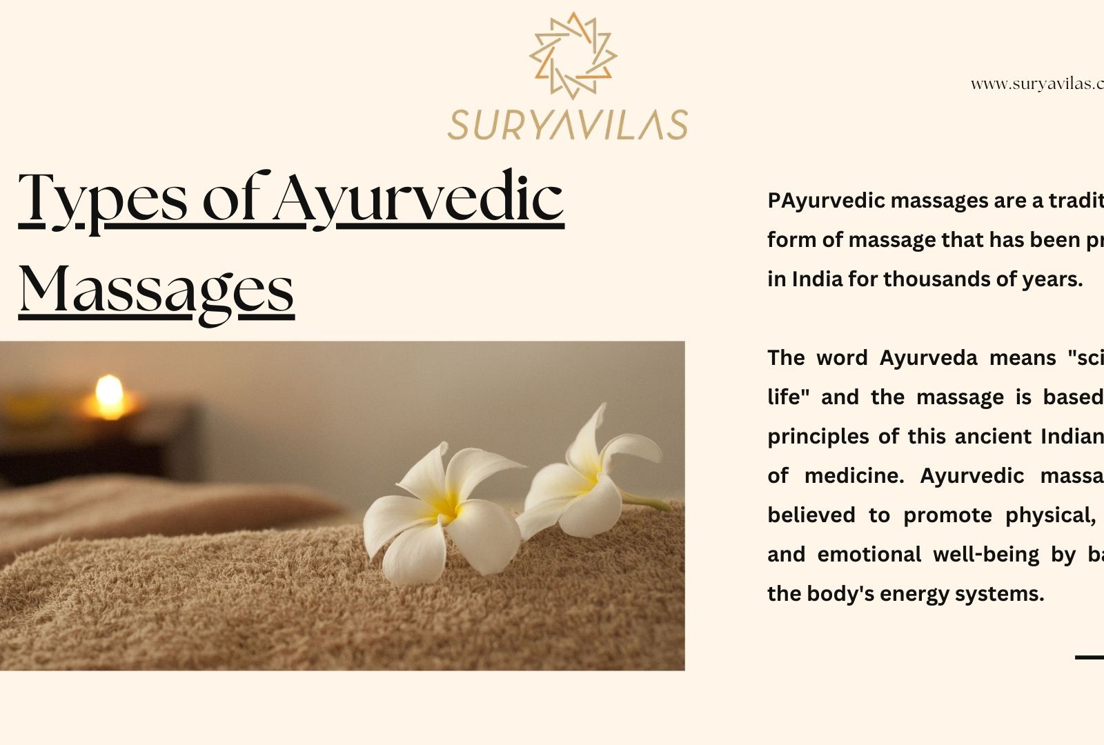 Types Of Ayurvedic Massages By Suryavilas Resort On Dribbble 