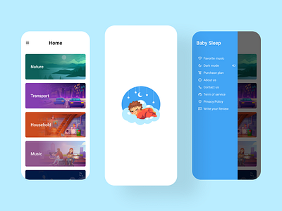 Baby Sleep Application app app development app development app design appdesign mobileappdesign application development branding design graphic design illustration logo mobile app mobile application mobileappdesign ui ux