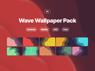 8K Wave Wallpaper Pack 8k desktop wallpaper freebie jpg mobile wallpaper wallpaper wallpaper pack