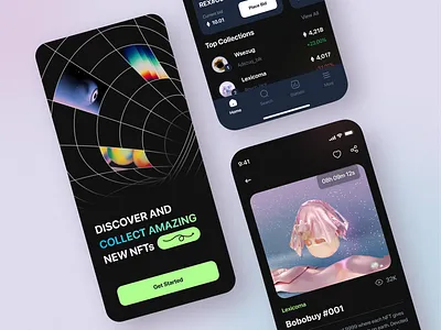 NFT Finance App artonest blockchain crypto crypto app crypto currency crypto trading crypto wallet cryptocurrency ethereum finance financial app mobile app mobile design mobile ui nft trading ui ux