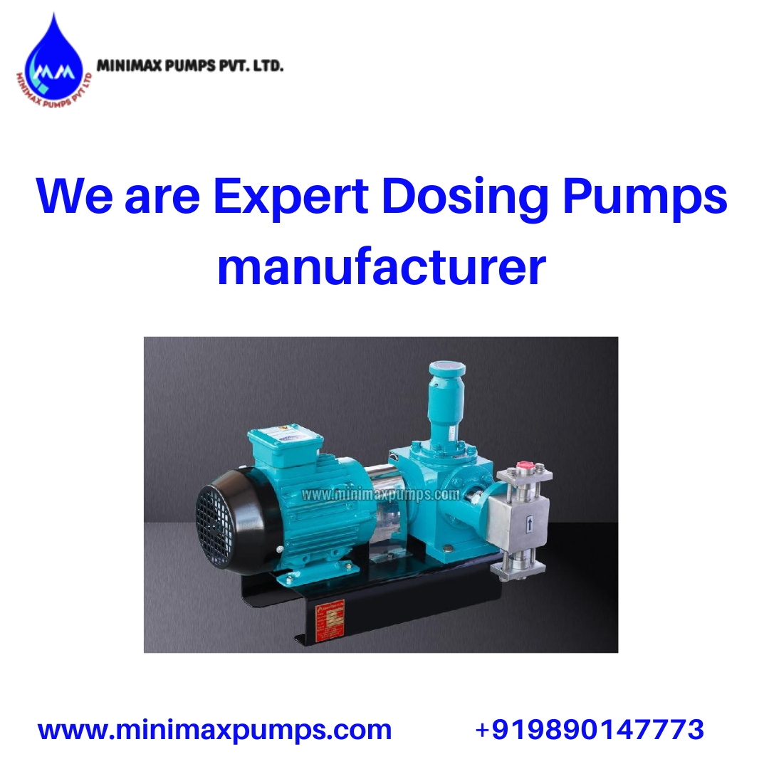 We are Expert Dosing Pumps manufacturer by Minimax Pumps on Dribbble