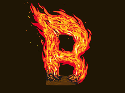 Burnin up! 36daysoftype b burn design digitalart fire flame glow handmadefont hot illustration illustrator lettering muti photoshop procreate typograhydesign typography