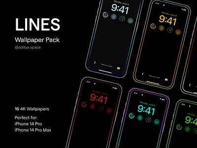 LINE Wallpaper Pack V1 branding concept design freebies goods for sale illustration interface ios iphone logo minimal mobile app modern typography ui wallpapers