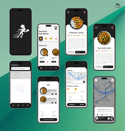 Food Delivery App graphic design ui