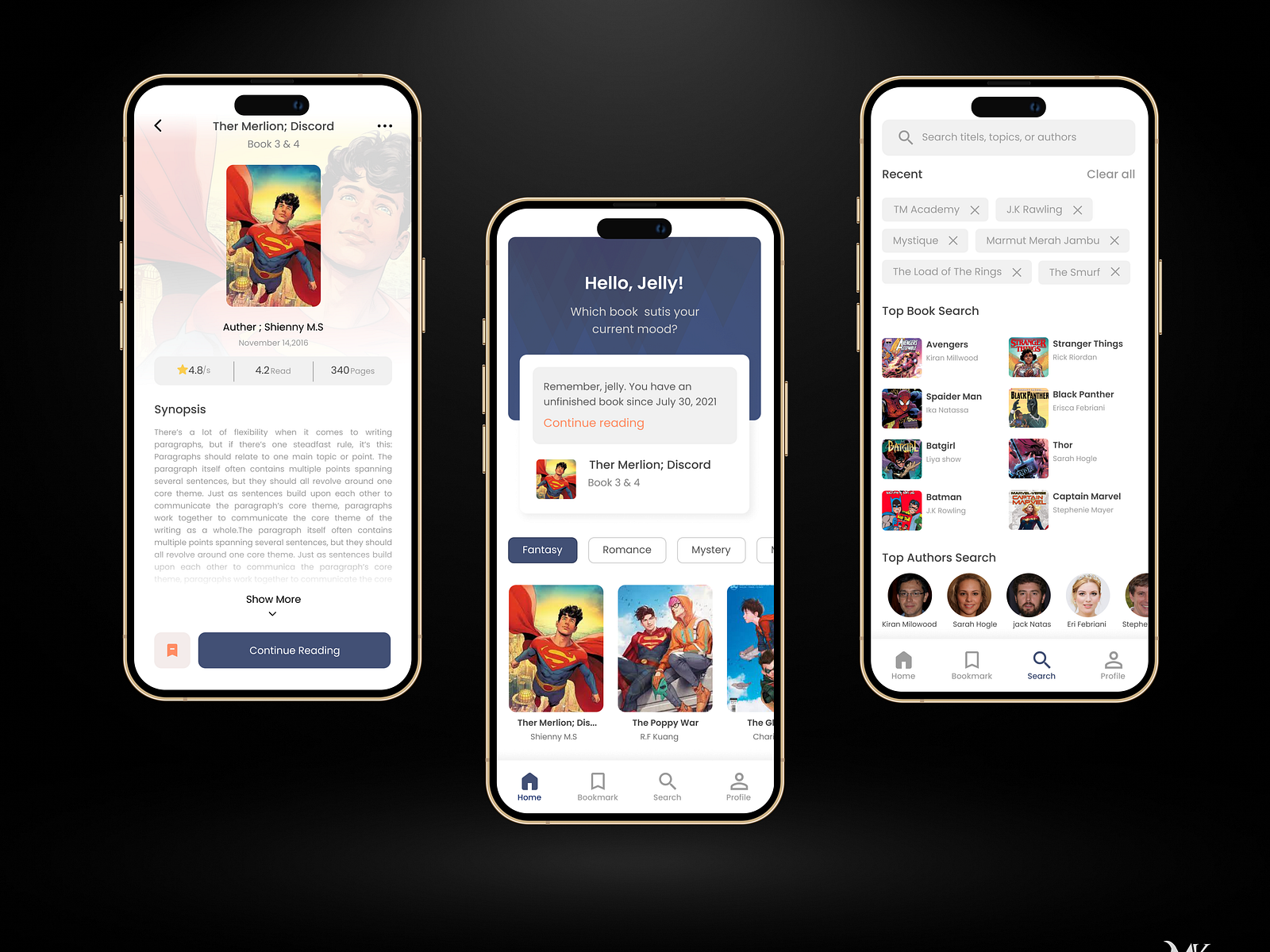 book app by KRISH MANGUKIYA on Dribbble