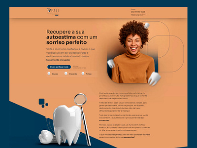 Web site - odontology branding dentist design lading ladingpage landing landing page odontology pagina de venda tooth ui