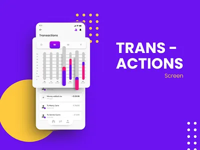 Transactions Screen app ui banking app chart design misterhammad table transaction screen ui design ui designer uiux uiuxdesign