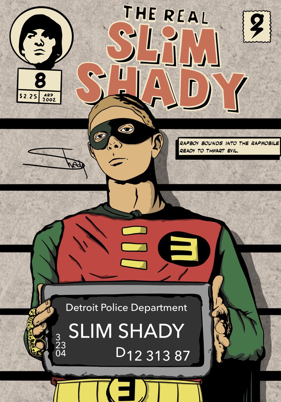 Slim shady перевод песни. The real Slim Shady обложка. The real Slim Shady текст. Супергерой Slim Shady. Slim Shady граффити.