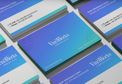VinciWorks Business Cards branding business card business cards design graphic design print typography vector