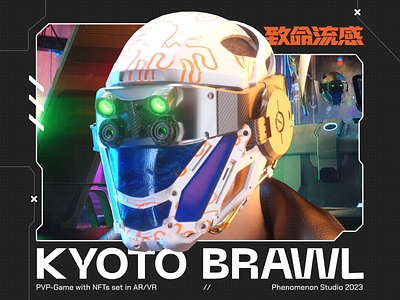 Kiyoto Brawl - Metaverse game project 3d 3d designer animation ar branding game gaming illustration landing meta metaverse motion graphics nft phenomenon ui design vr web design webdesign website website design